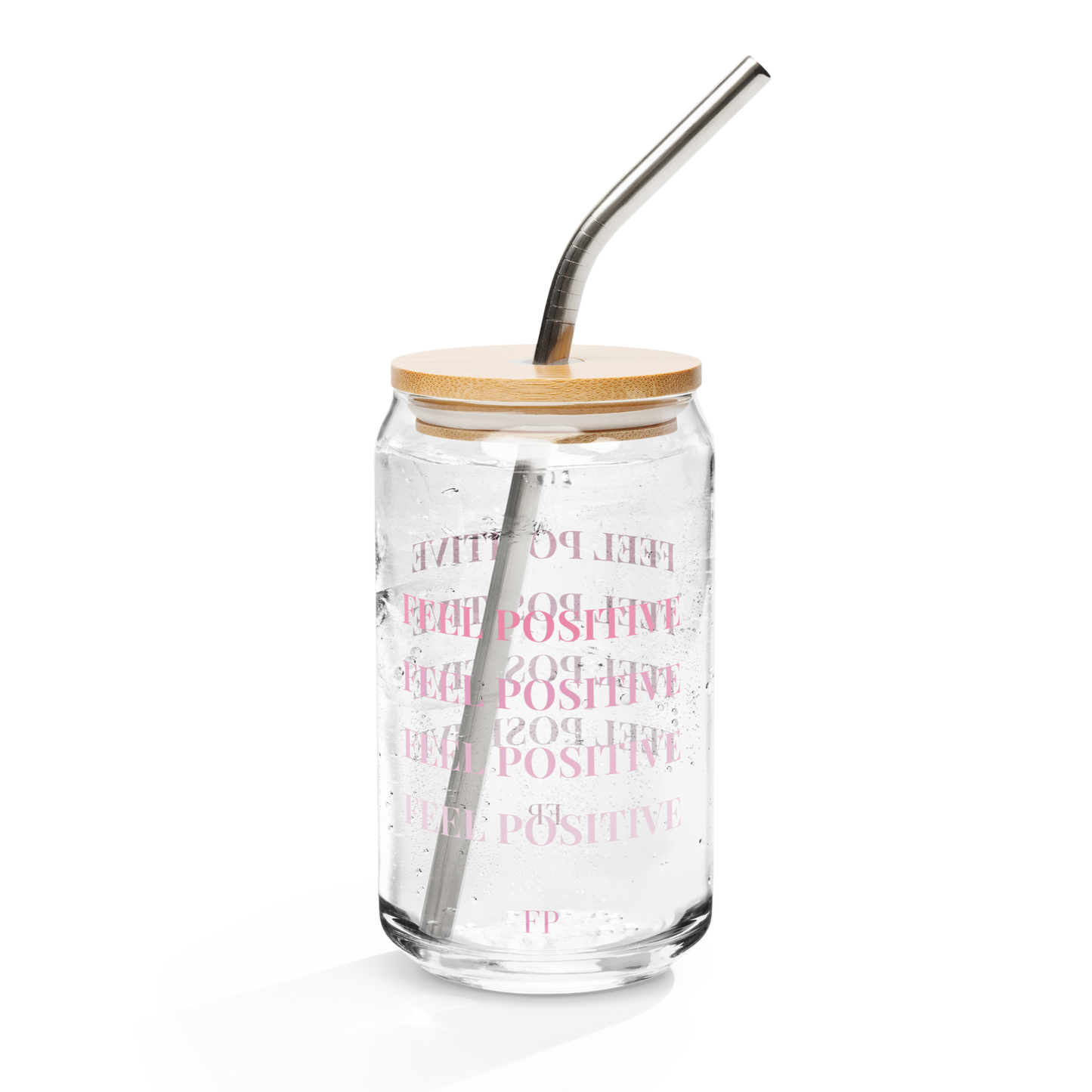 Verre canette "Feel Positive"