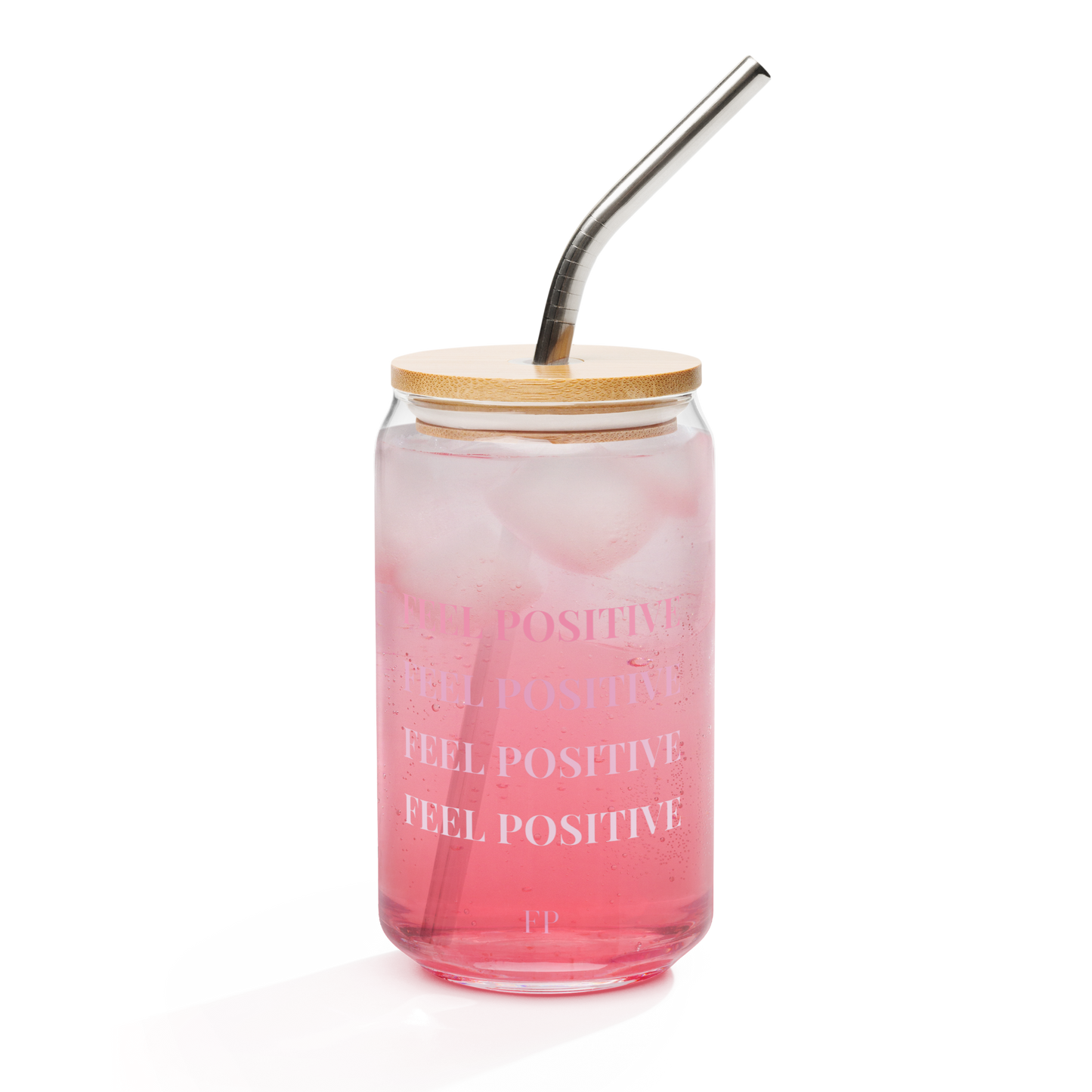 Verre canette "Feel Positive"