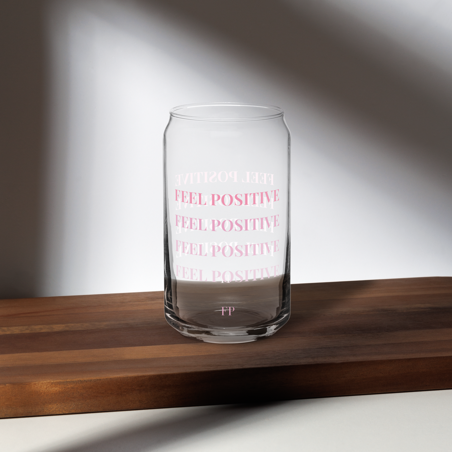 Verre canette "Feel Positive"