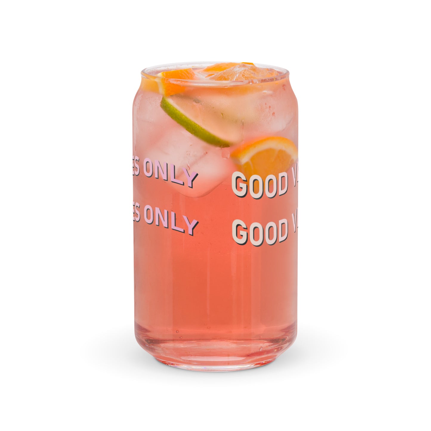Verre Canette "Good Vibes Only"