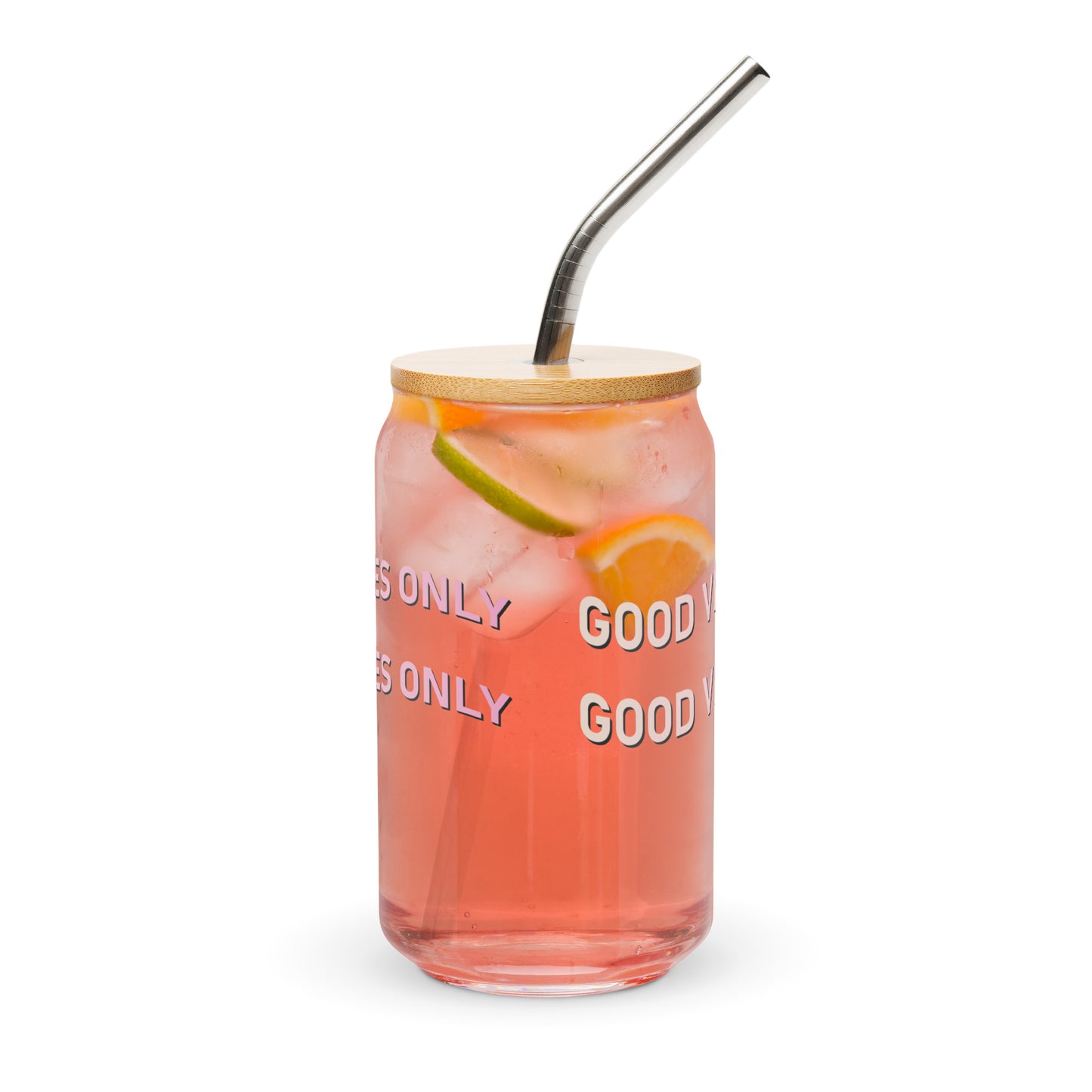 Verre Canette "Good Vibes Only"