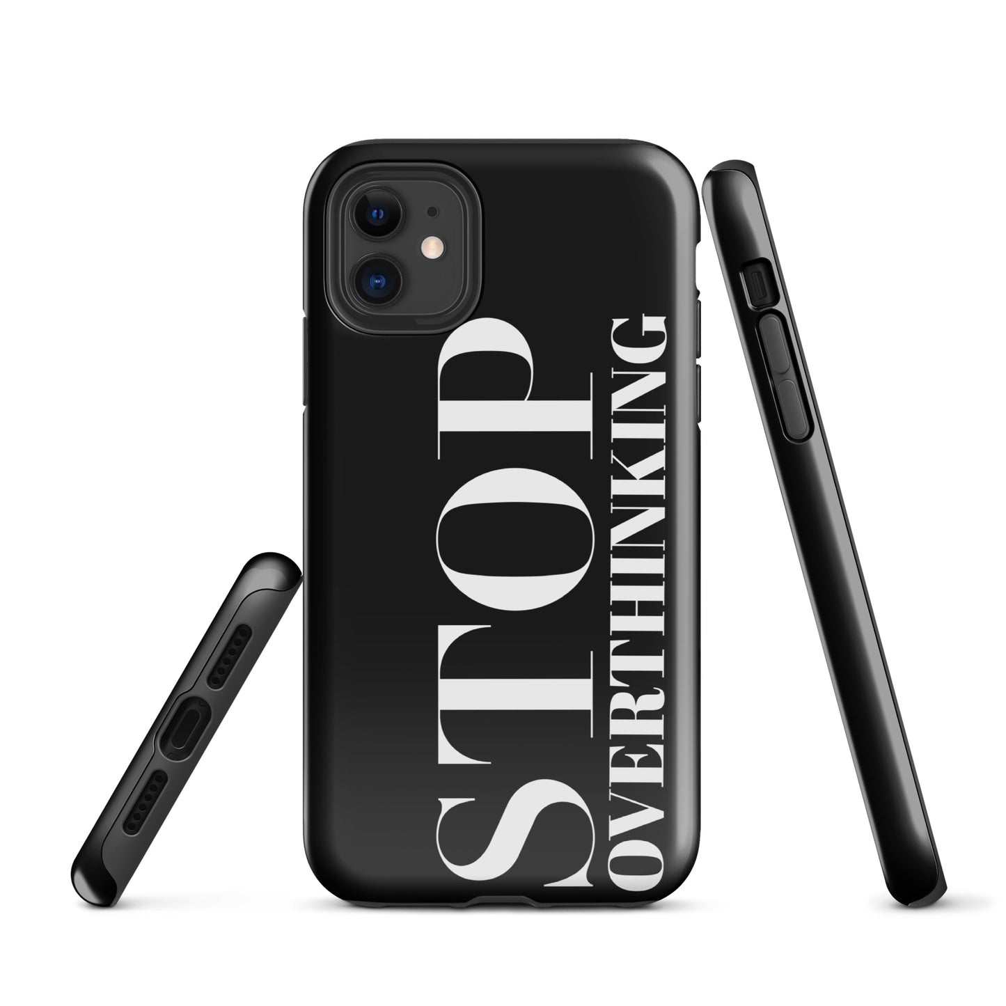 Coque iPhone Solide "Stop Overthinking"