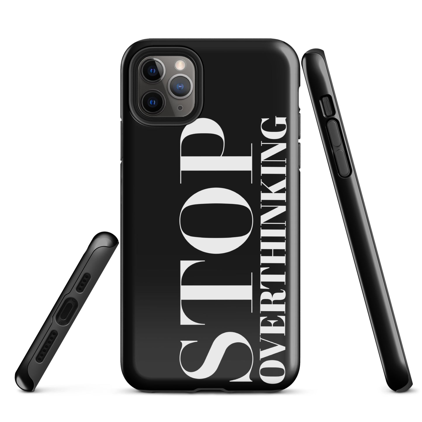 Coque iPhone Solide "Stop Overthinking"