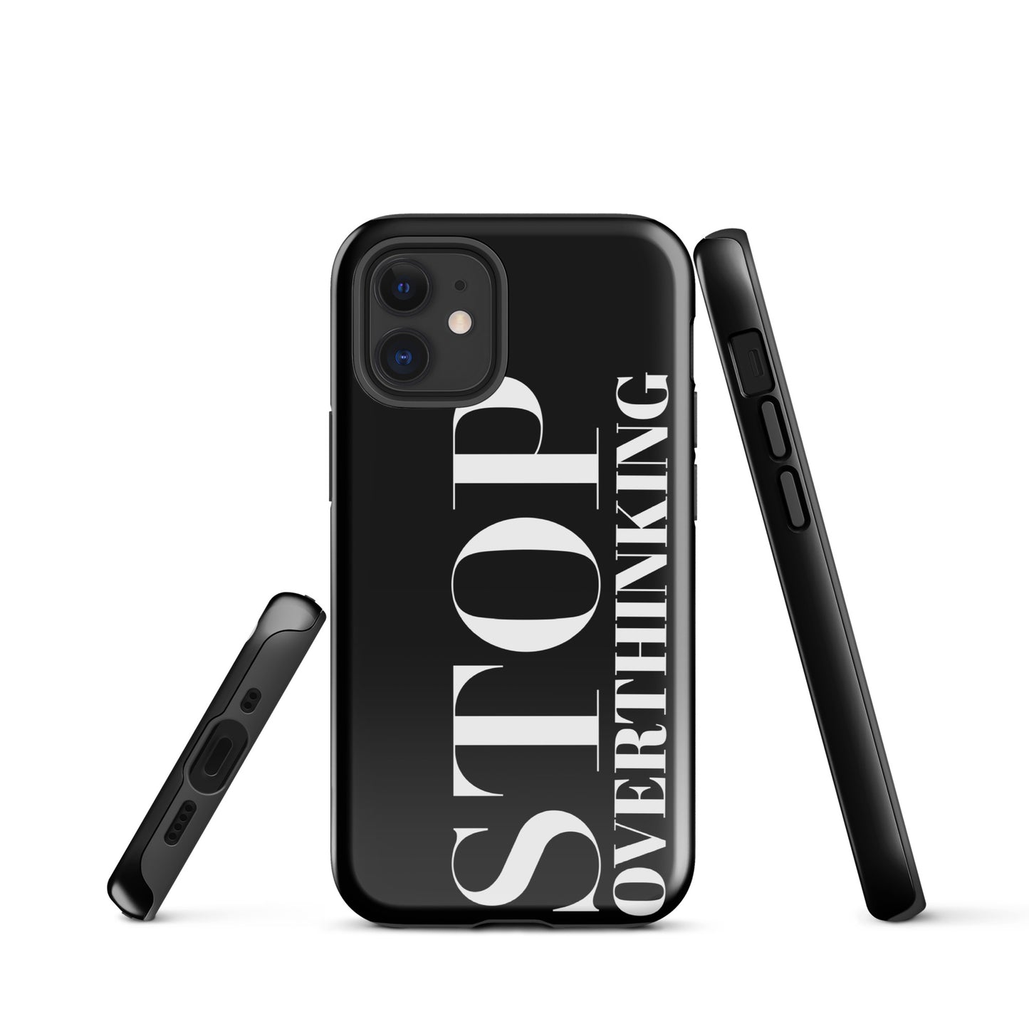 Coque iPhone Solide "Stop Overthinking"