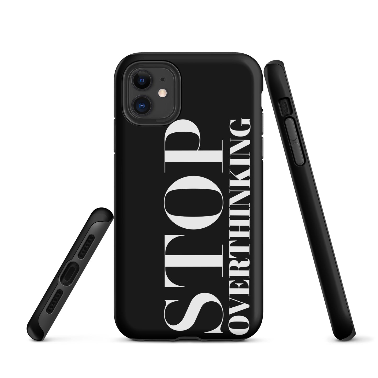 Coque iPhone Solide "Stop Overthinking"