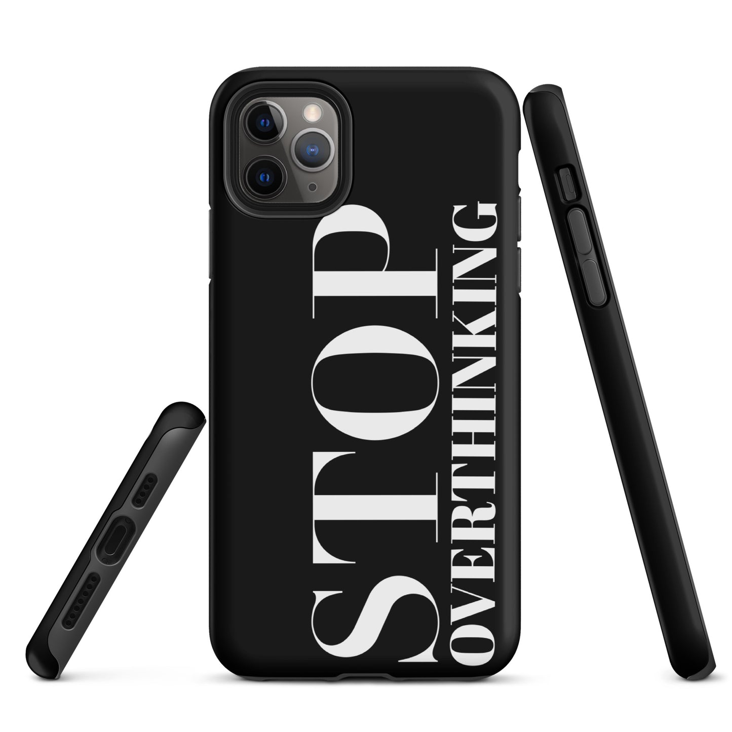 Coque iPhone Solide "Stop Overthinking"
