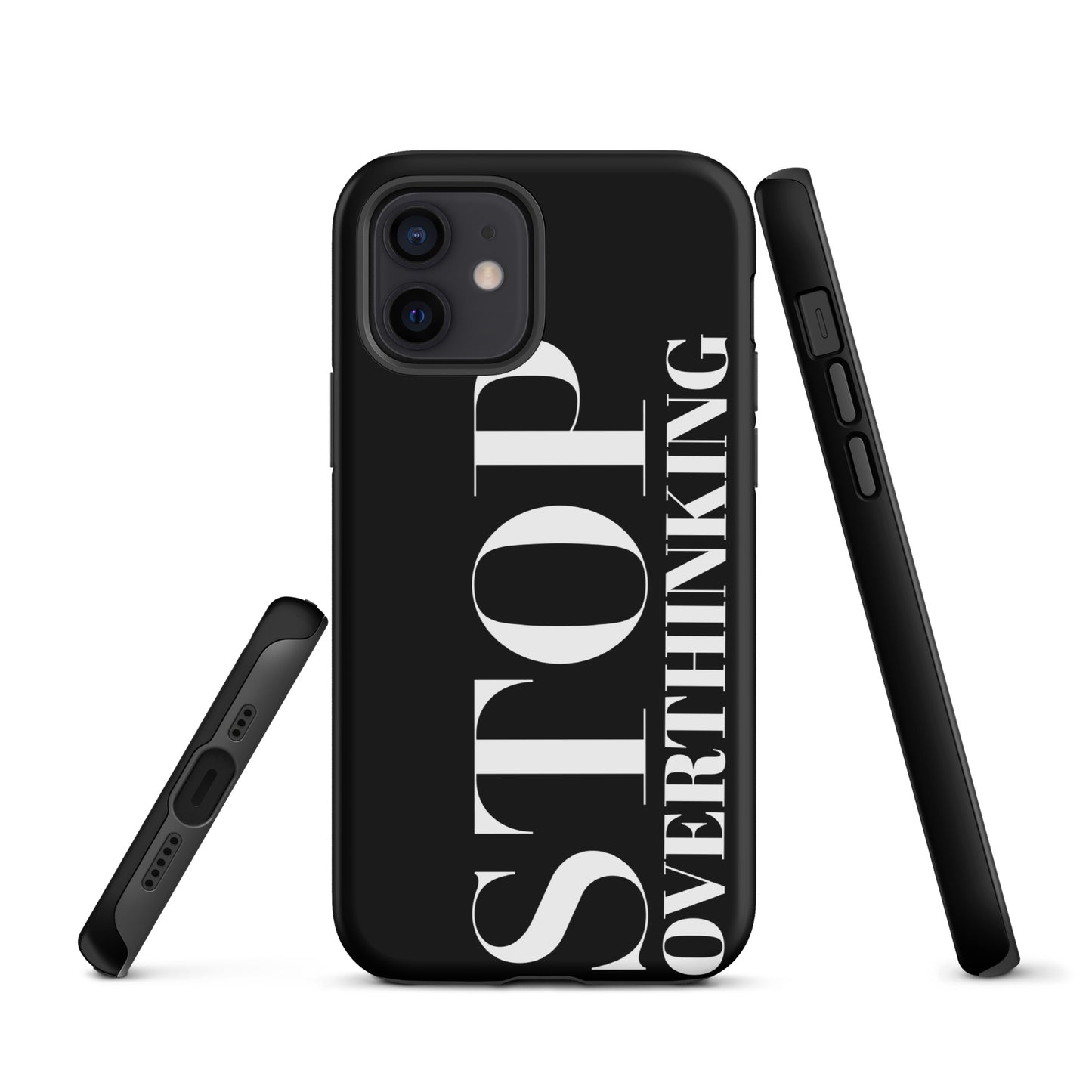 Coque iPhone Solide "Stop Overthinking"