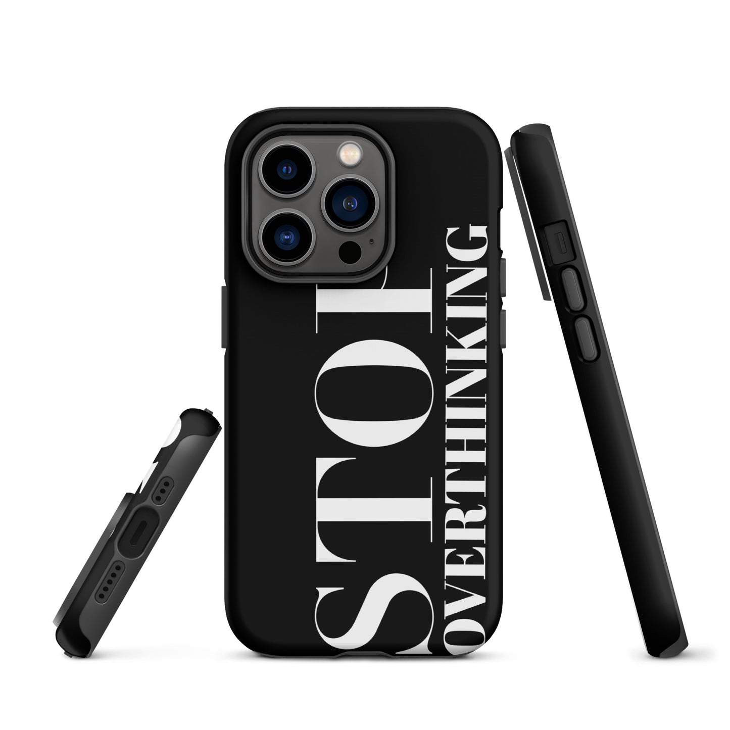 Coque iPhone Solide "Stop Overthinking"