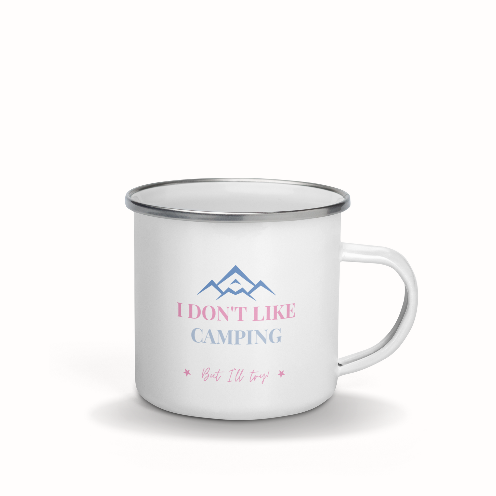 Mug Camping de la marque Feel Positive "I Dont Like Camping But I'll Try"