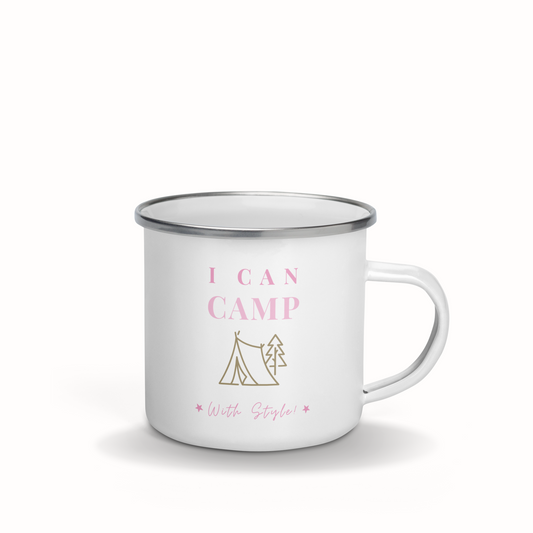 Mug Camping de la marque Feel Positive "I Can Camp With Style"