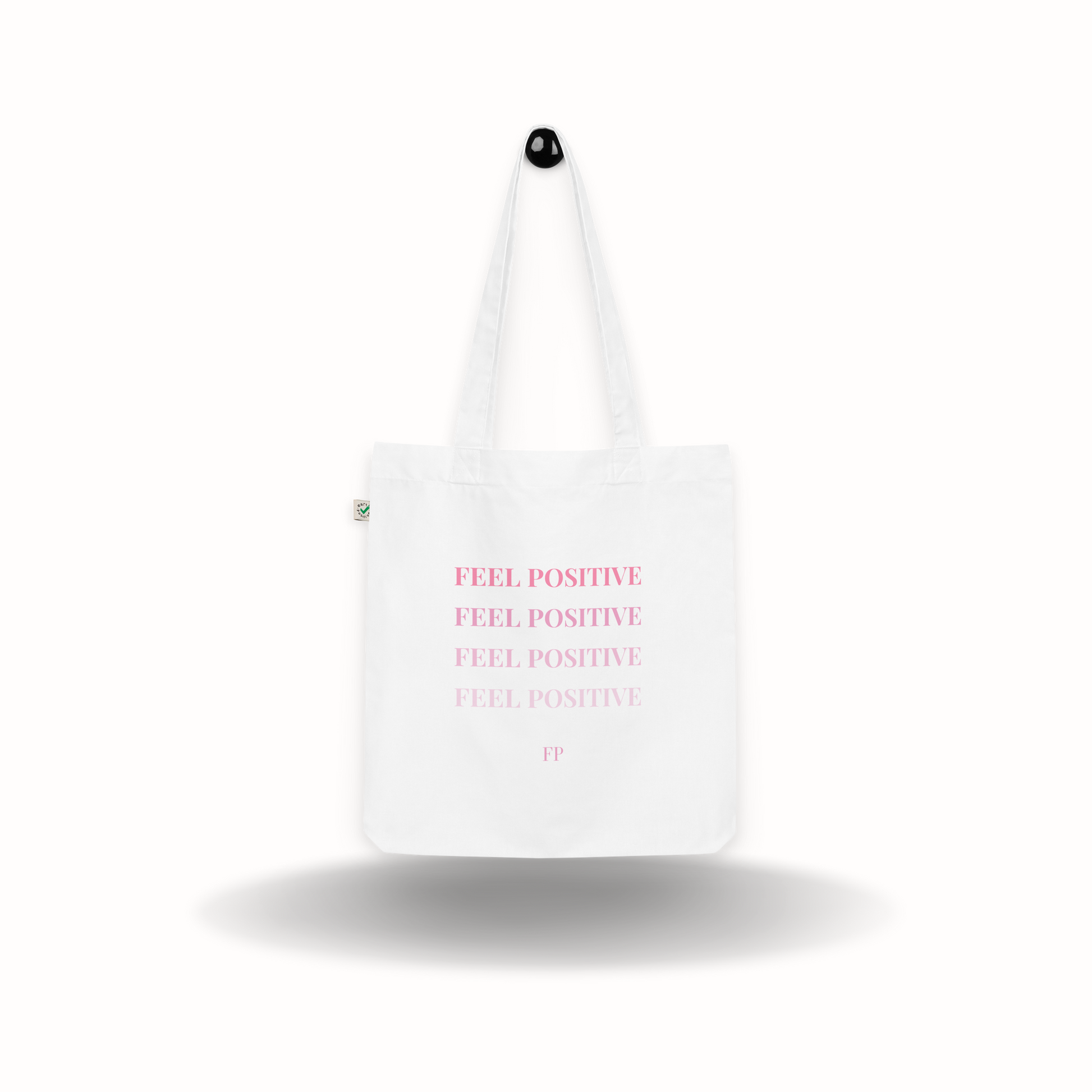 Tote Bag biologique Blanc Feel Positive