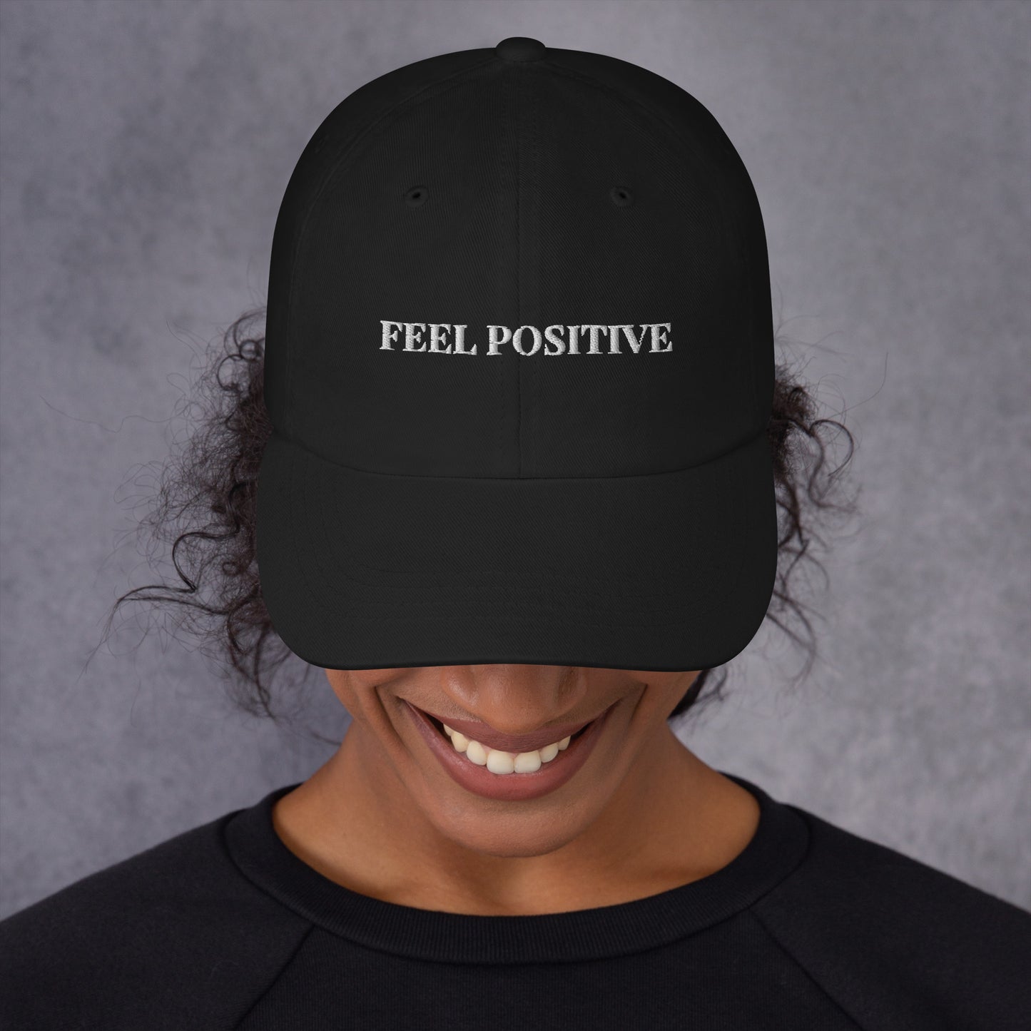 "Feel Positive" White Cap