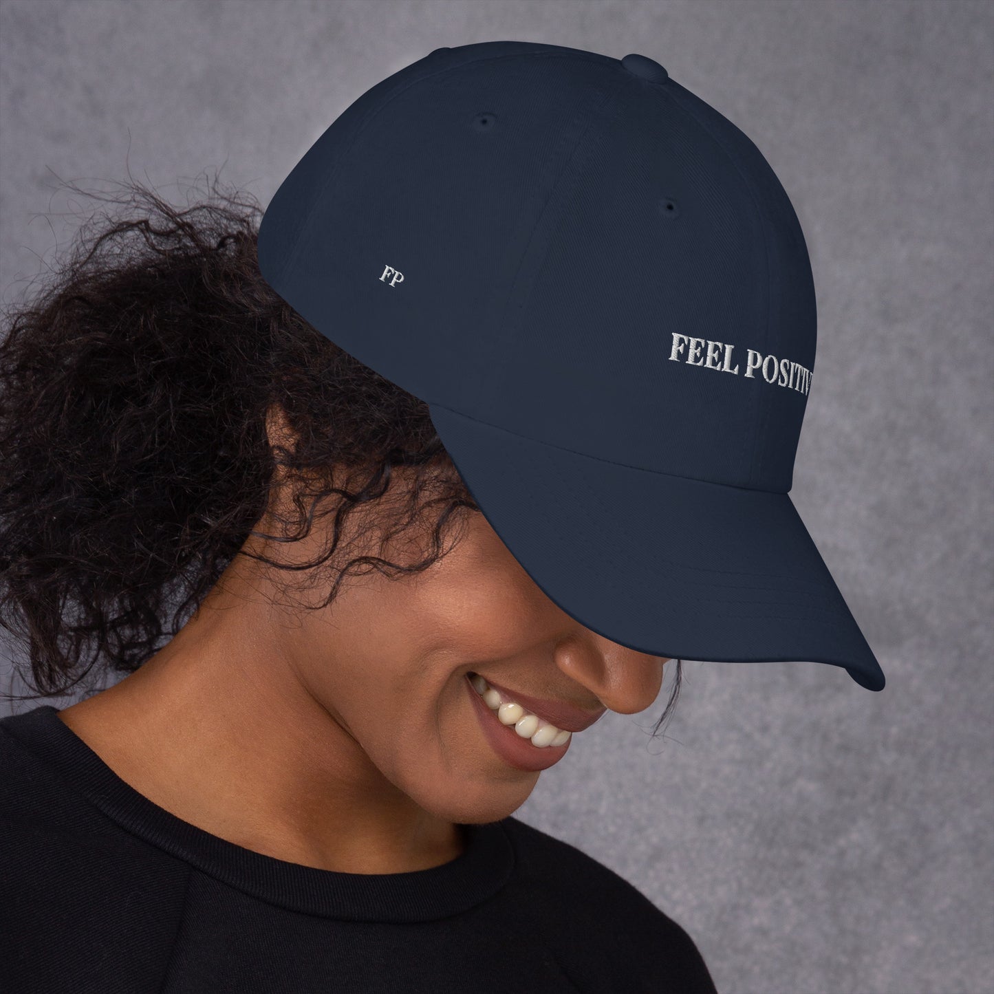 "Feel Positive" White Cap