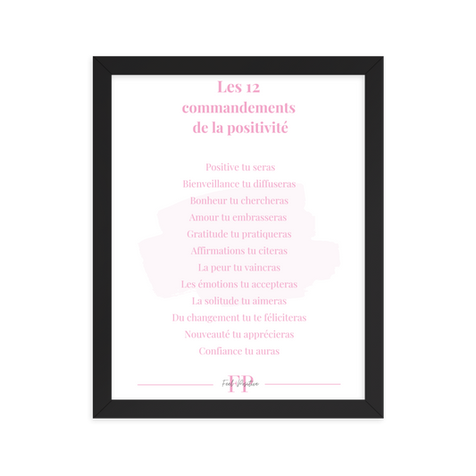 Les 12 commandements de la positivite11x14 FeelPositive
